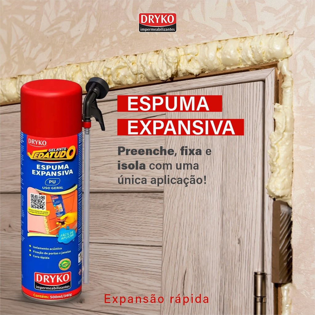Kit 4 Espuma Expansiva Selante Vedatudo 500ml · foto 2