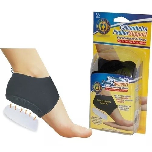 Calcanheira Pauher Support Com Amortecedor Silicone Tendinite de Aquiles Entorse Ortho Pauher em Oferta na Shopee