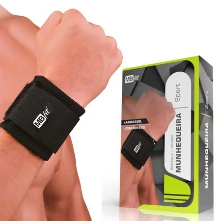 Munhequeira Protetor de Pulso De Compressão Neoprene MBfit