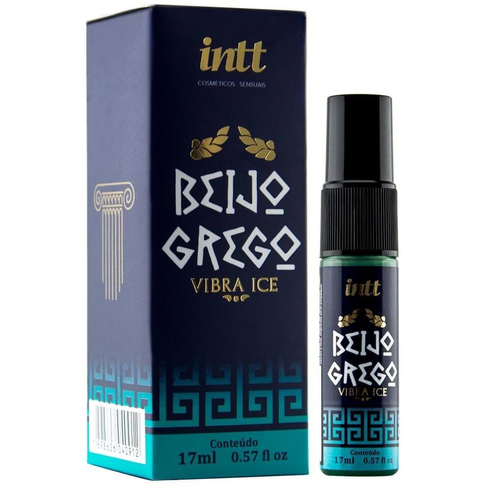 Lubrificante Anal Vibra Menta - Intt Beijo Grego Vibra Ice