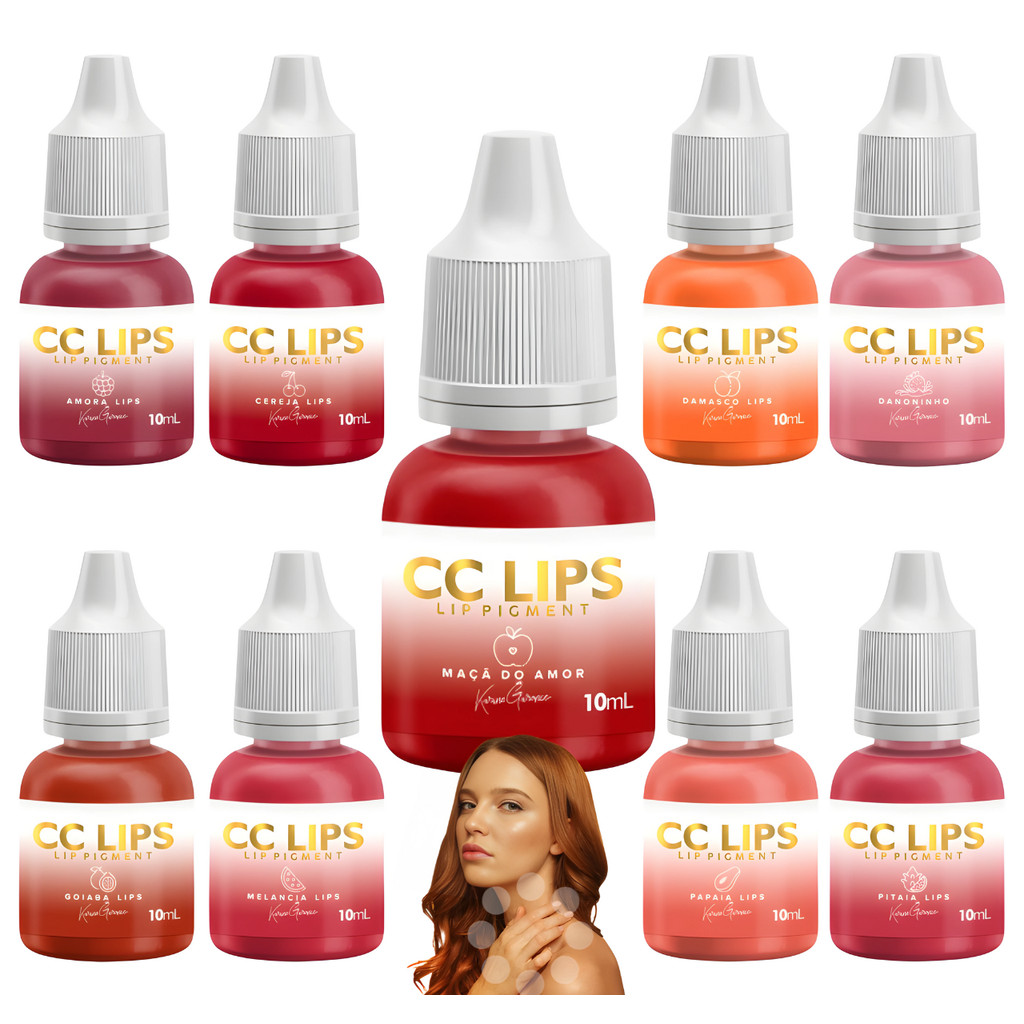 Pigmento Micropigmentação de Lábios Orgânico CC Lips 10ml
