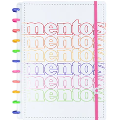 Caderno Inteligente Médio 19x25cm 80 Folhas Feminino Mentos