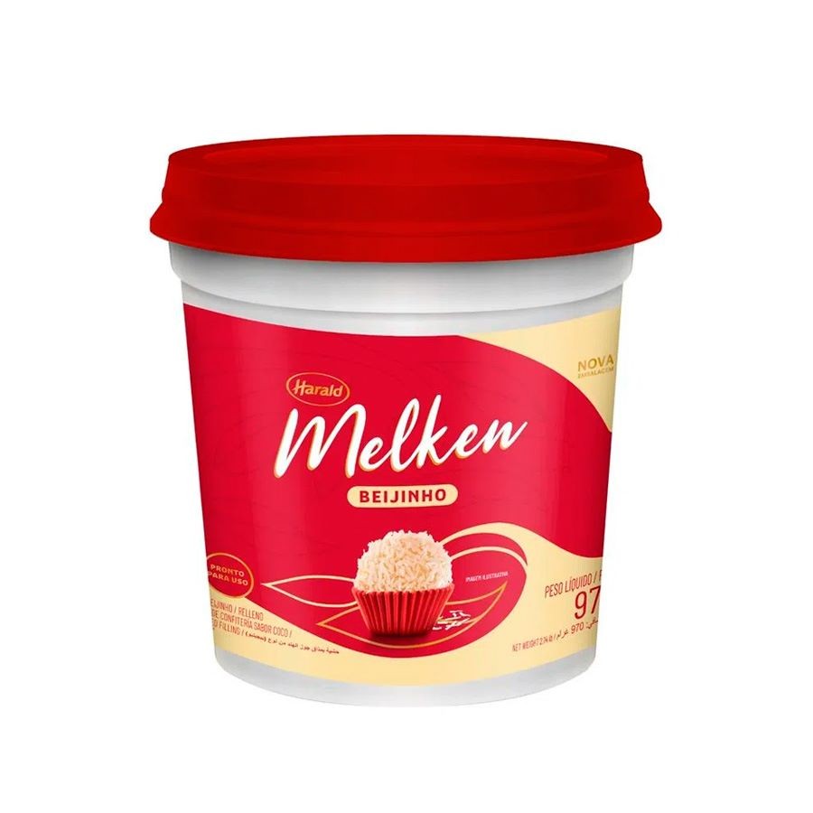 Recheio Sabor Beijinho - 970gr - Melken Rizzo Confeitaria em Oferta na Shopee