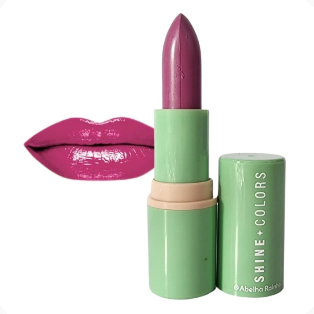 Batom Brilho e Sabor Chiclete Shine Colors Abelha Rainha REF 6663