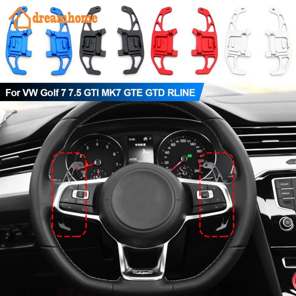 DREAMHOME Volante Do Carro Paddle Shift Estender Shifter Adesivo Para VW Golf 7 7.5 GTI MK7 GTE GTD RLINE B1P3