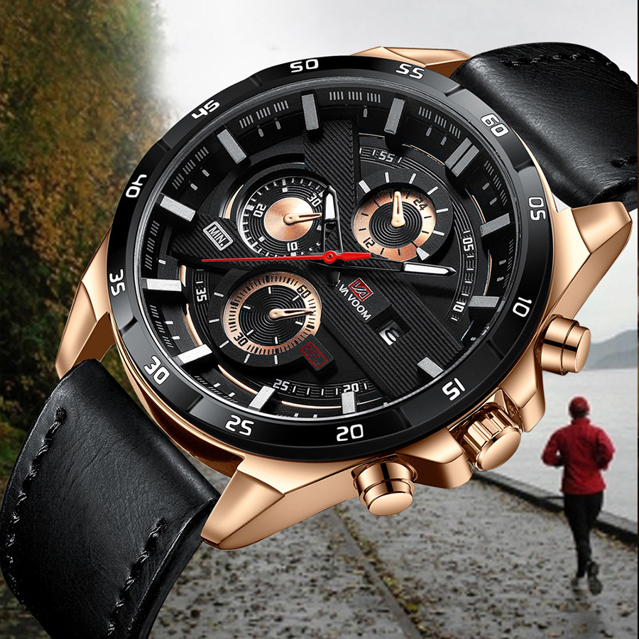 VAVAVOOM Relógio Masculino Relogio A Prova D'água Luxo Orient Leather Calendário Formal Moda Simples e Moderna 216 em Oferta na Shopee