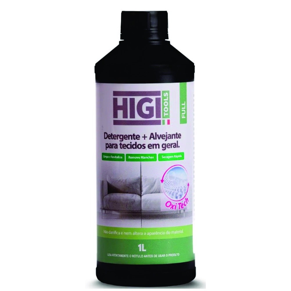 Higi Tools Full 1L Detergente Alvejante 2 em 1 Alta Eficiência em Tecidos