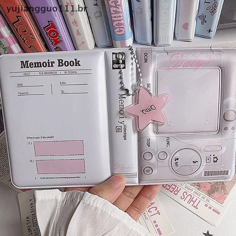 # Novo 3 Polegada 40 Slots Álbum De Fotos Coletor Livro Photocard Titular Do Cartão Doce Quadrado Oco INS Desenhos Anima