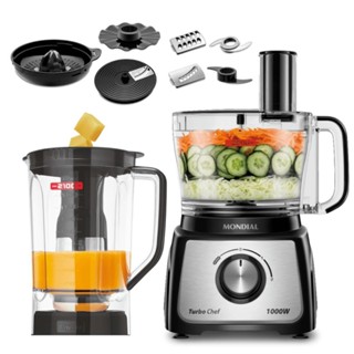 Multiprocessador Turbo Chef 9 em 1 Mondial Preto 1000W 127V - MPN-01-BF em Oferta na Shopee