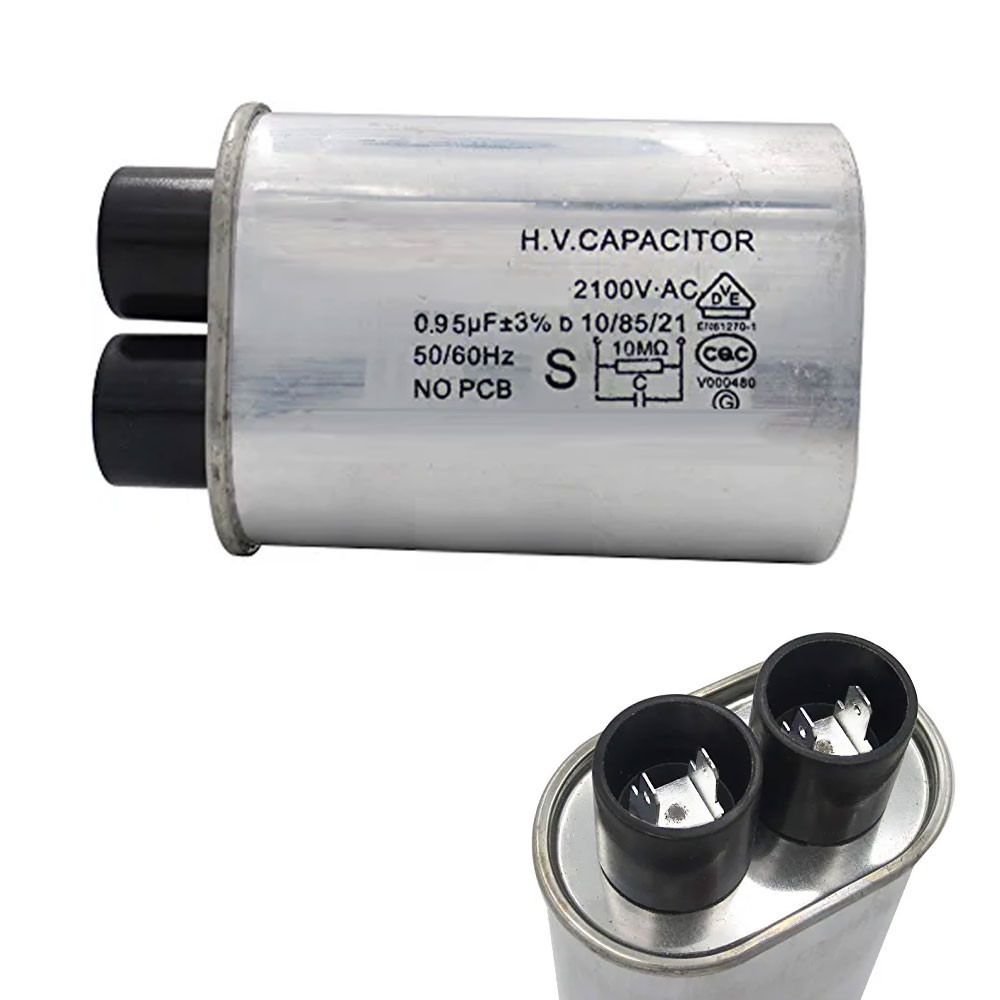 Capacitor De Alta Para Microondas 0,95MF 2100VAC Reposição Conserto