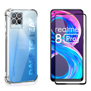 Capa Capinha Anti-impacto + Película Tela Vidro P/  Realme 8 Pro em Oferta na Shopee