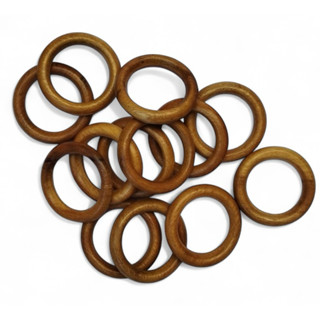 Argolas de Madeira Resistente  para Artesanato Cortinas Guardanapos 33mm em Oferta na Shopee