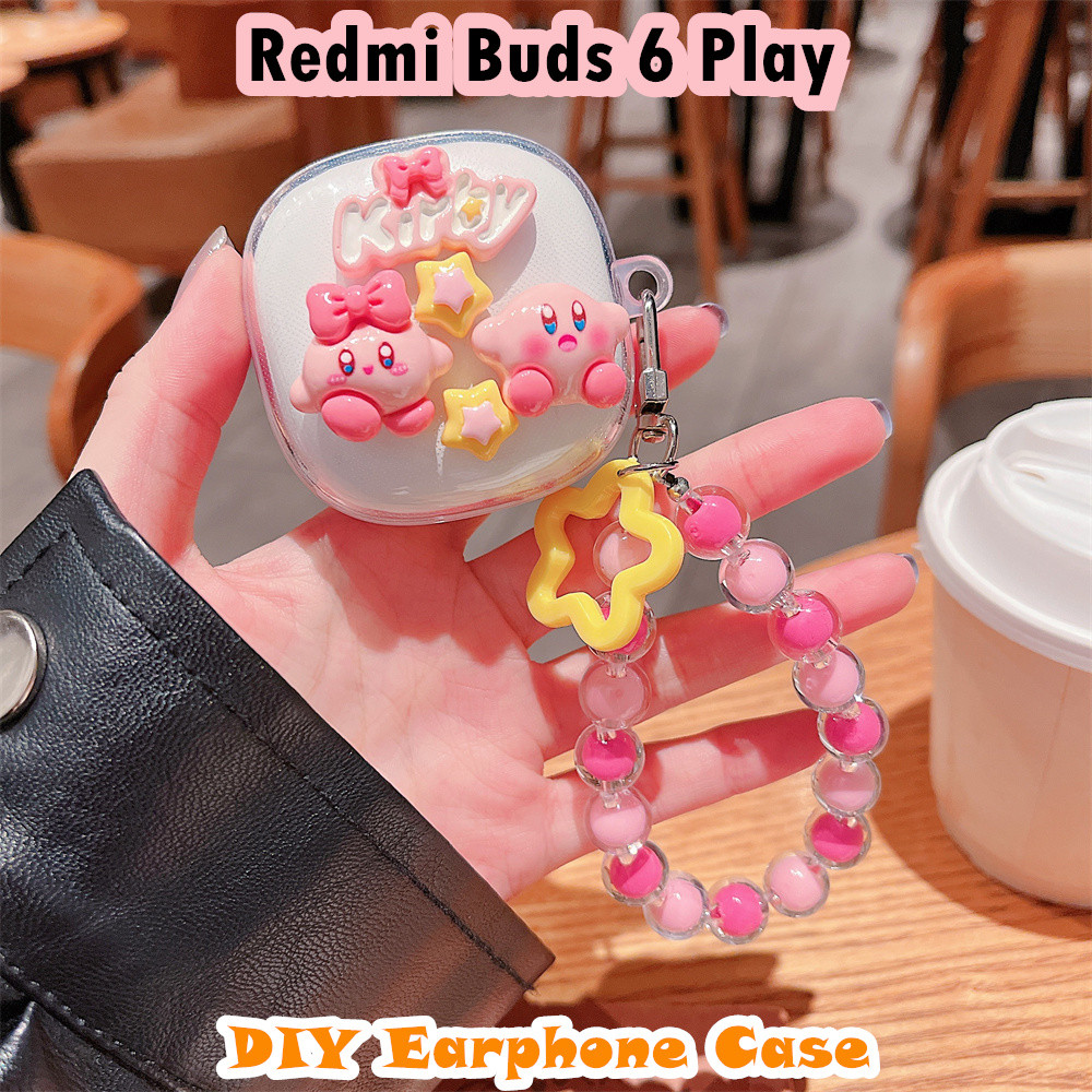 Capa Para Redmi Buds 6 Play , Faça Você Mesmo , Nicho , Desenho Animado , Silicone Macio , Fone De Ouvido