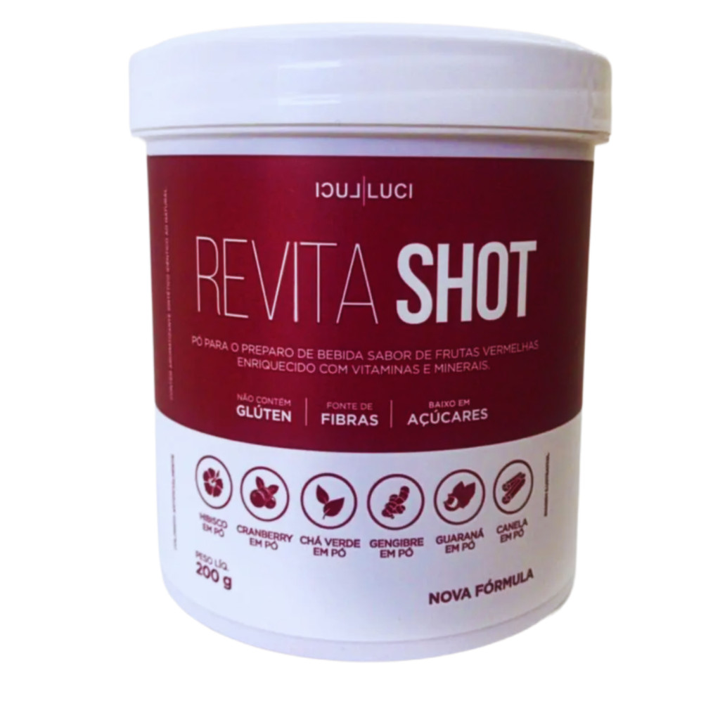 Suco Revita Shot Luci Luci Hibisco e Cranberry - 200g C/ Nota Fiscal