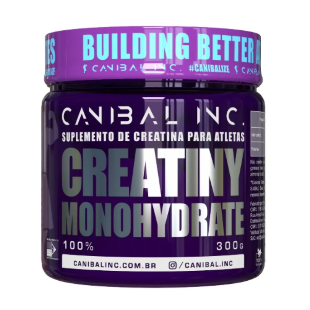 Creatiny Monohydrate C/300g - Canibal em Oferta na Shopee