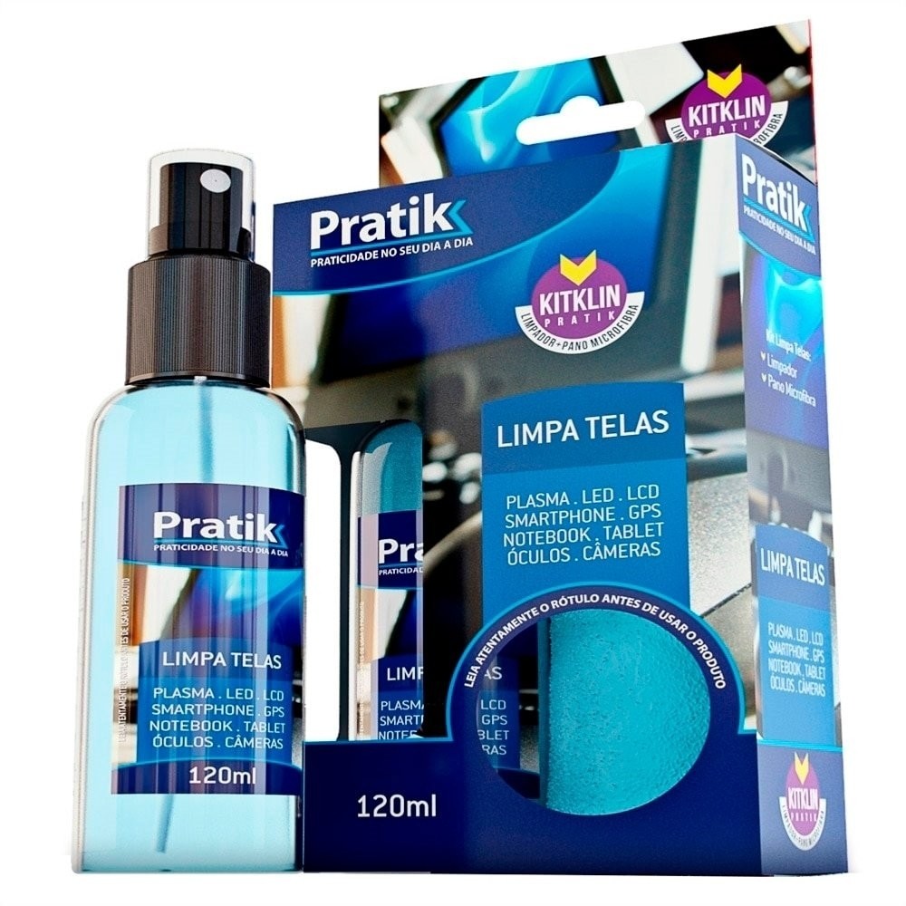 Limpa Telas Pratik Led e LCD + Flanela - Embalagem com 6 Unidades em Oferta na Shopee