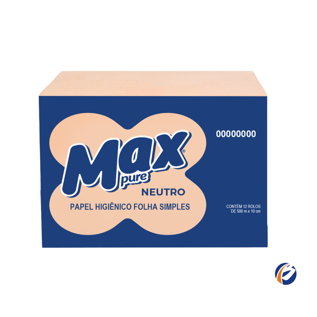 Papel Higiênico Rolão Folha Simples 12x500 Max Pure