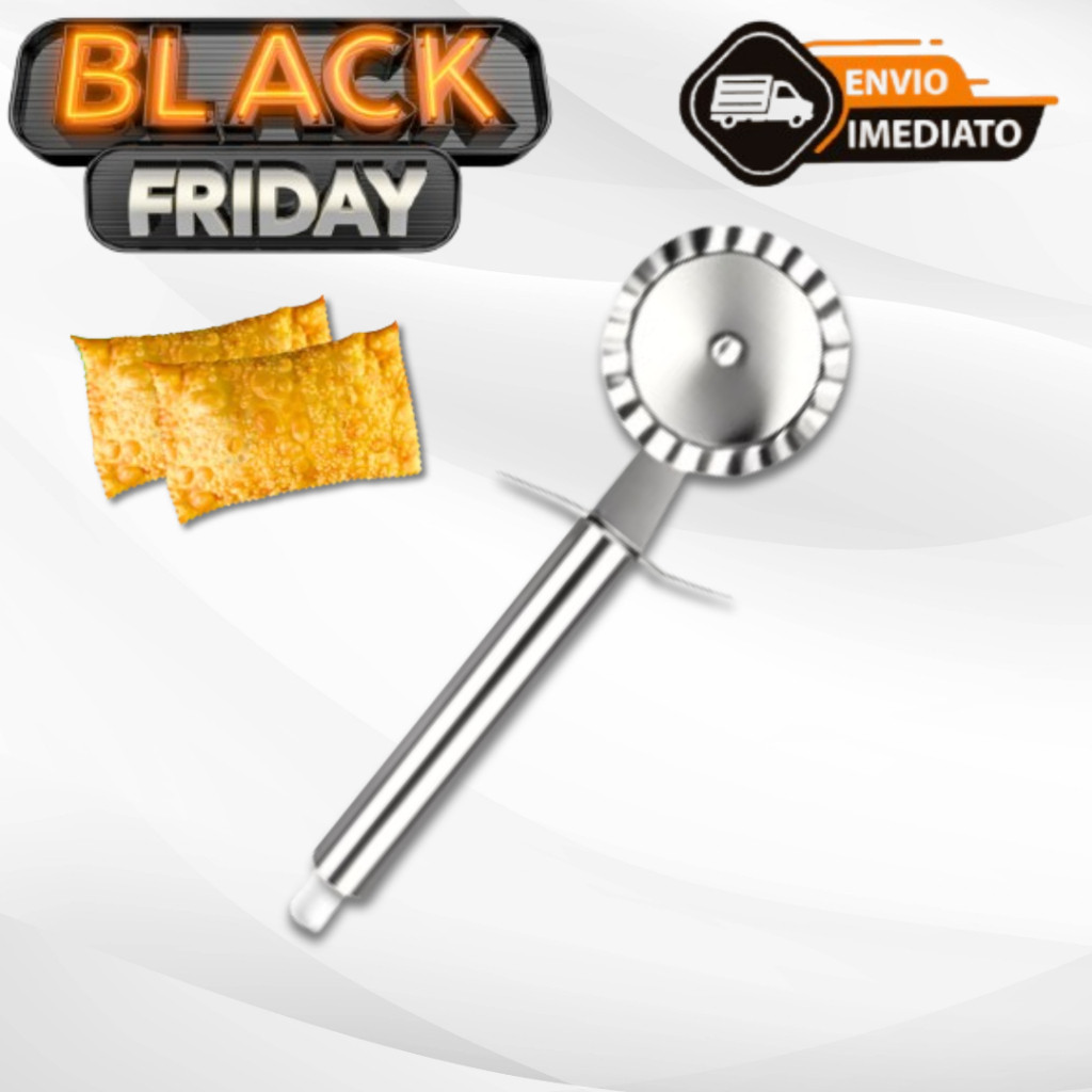 Cortador de Massa Aço Inox Carretilha De Cortar Massa Resistente Para Cozinha