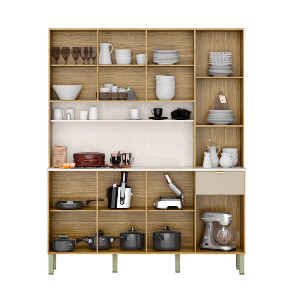 Detalhes do Cozinha Compacta Slow 8 Portas 1 Gaveta