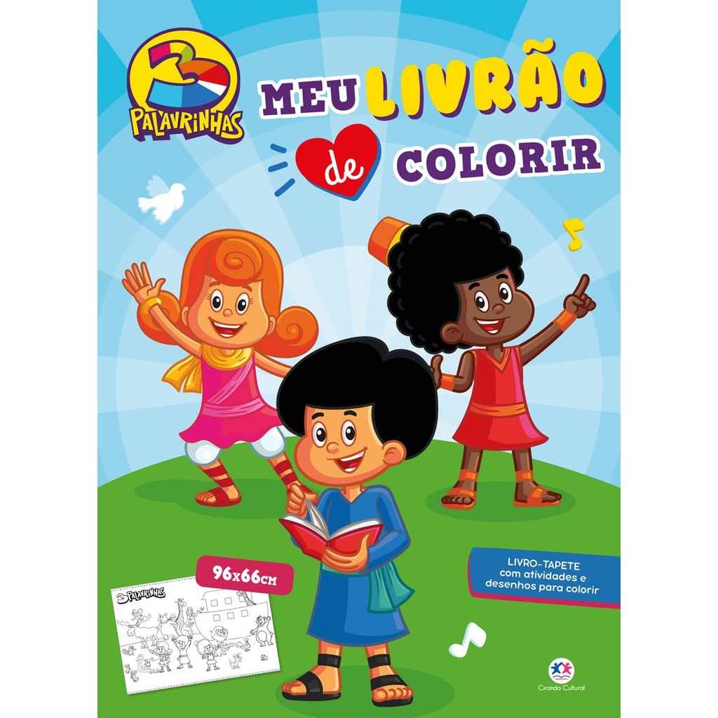 Livro 3 Palavrinhas | Meu livrão de colorir
