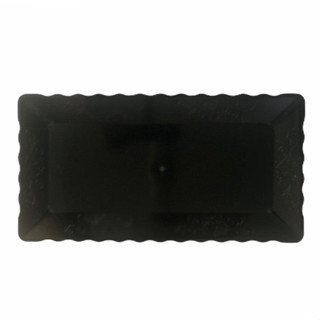 Bandeja Retangular Plástico Liso Preto - 16x30cm - 1 Un - Rizzo em Oferta na Shopee