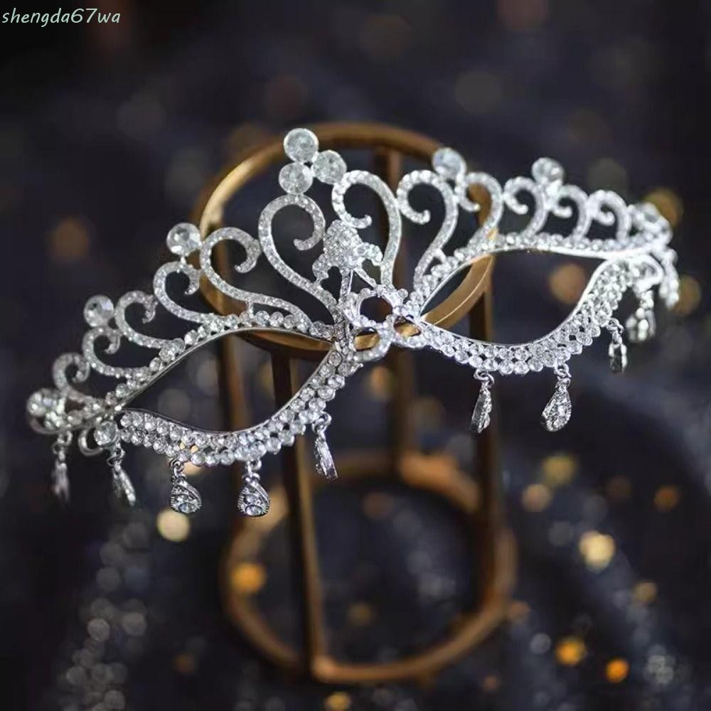 Máscara De Strass SHENGDA , Borla De Véu , Joias De Máscaras , Corrente Facial , Acessórios De Faciais