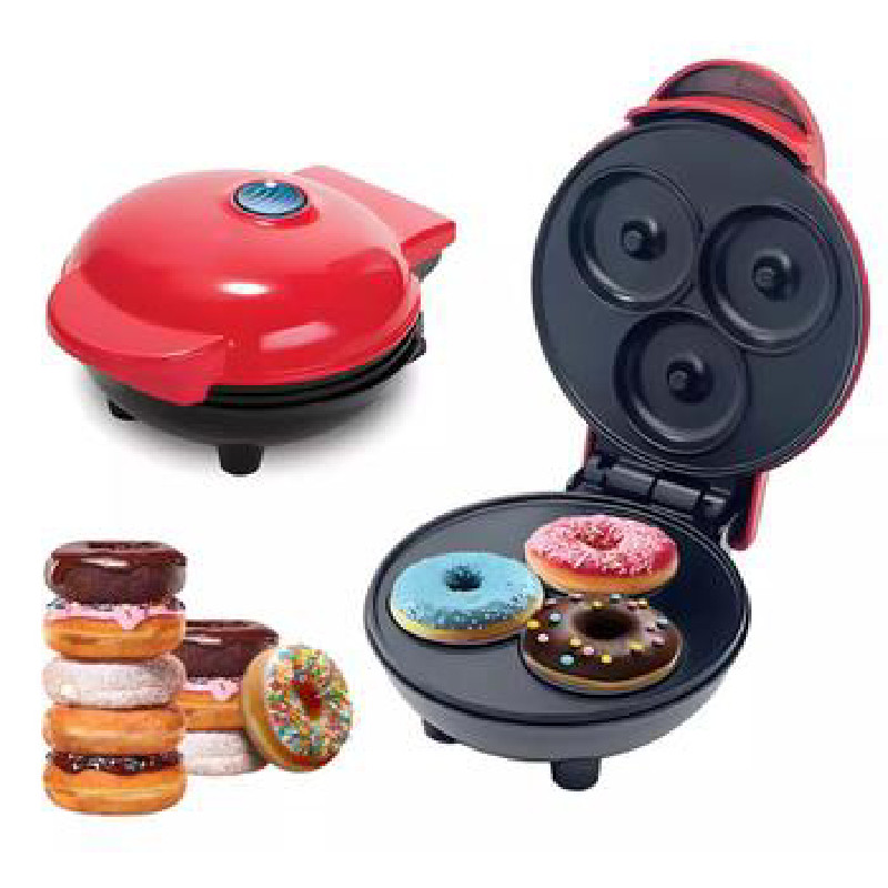 Imagem Máquina De Rosquinhas, Máquina De Pão, Mini Máquina De Waffl Cor Red Flat