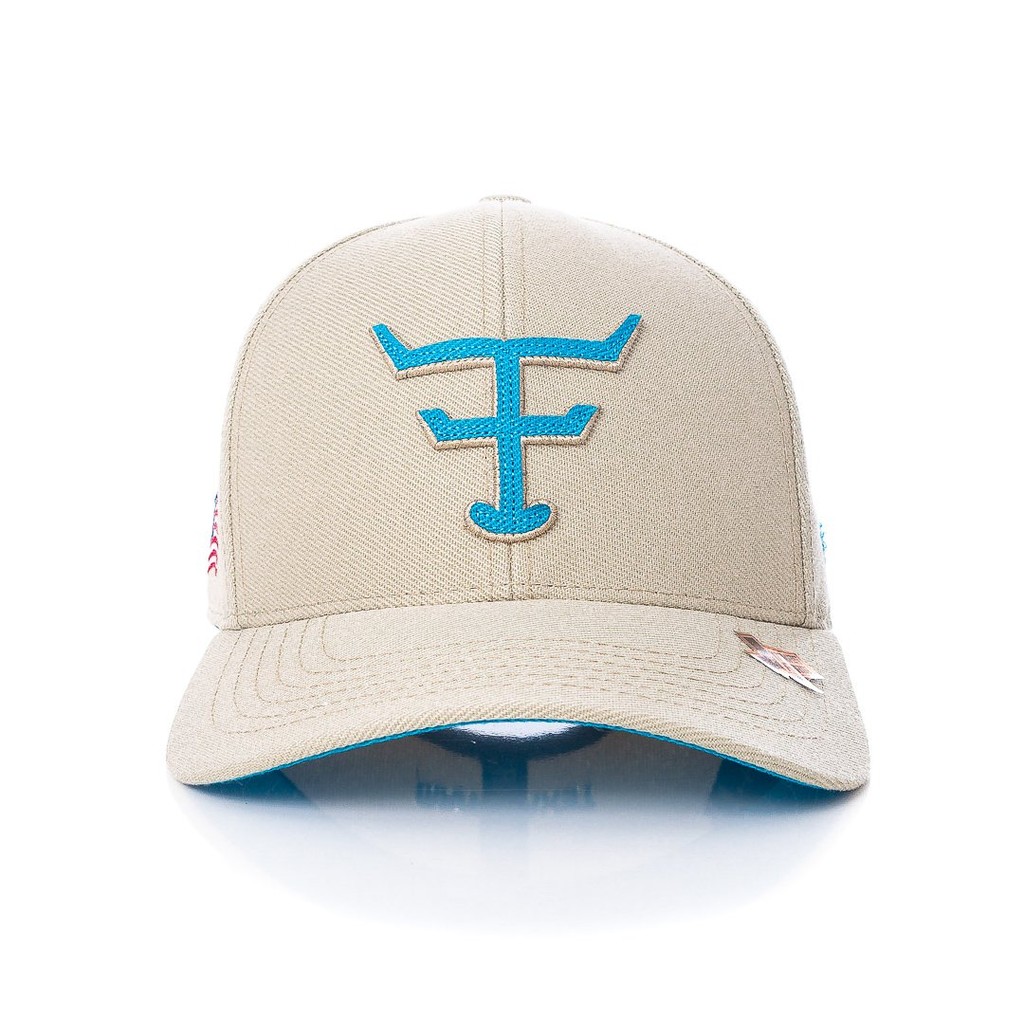 Bone Texas Farm - New Texas - Tf672 - Bege/ Azul Turquesa ÚNICO