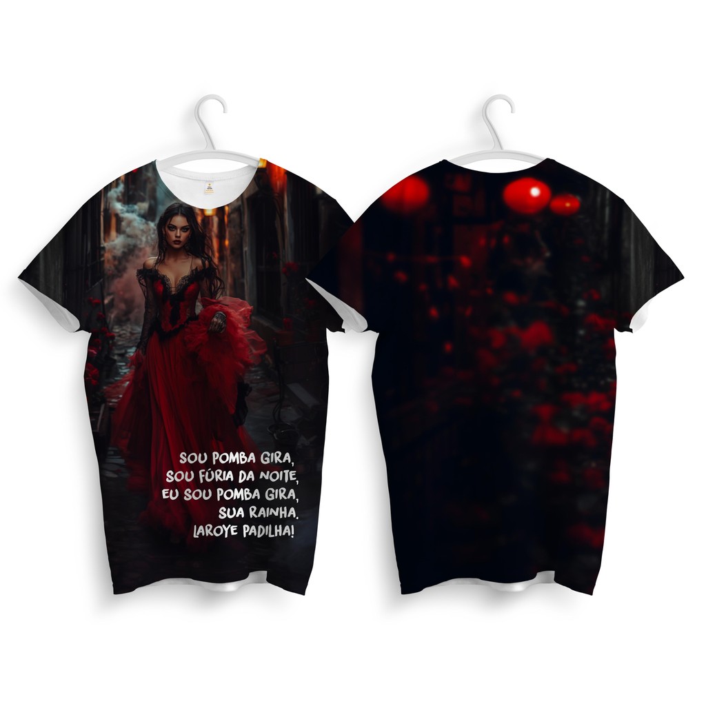 Camiseta Maria Padilha Umbanda Estampa Proteção Espiritual