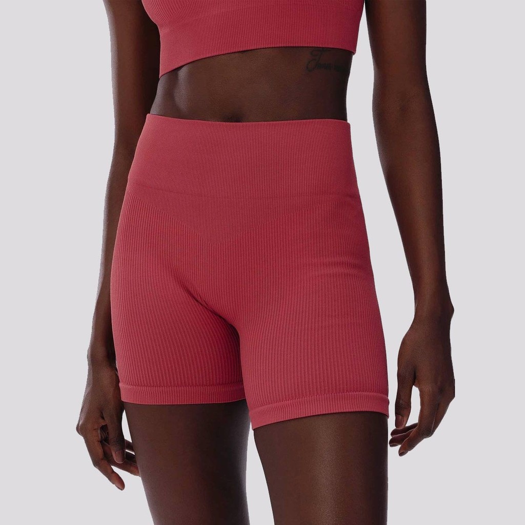 Bermuda Hering Ciclista Canelada Feminina Bordô