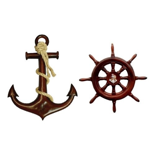 Leme E Ancora Grande Decorativo Timão E Âncora Decoração