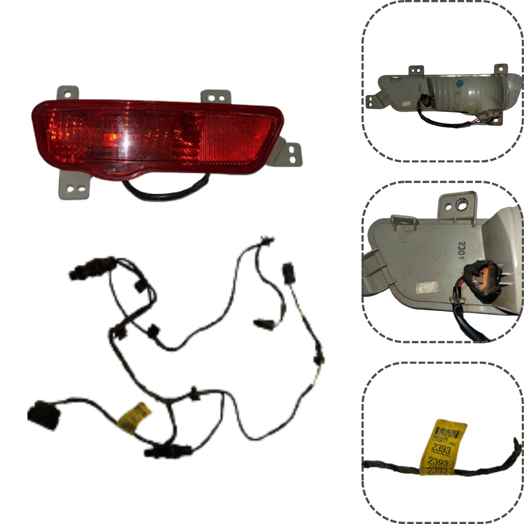 Lanterna e Chicote Completo da Luz Neblina Orig. Cruze 12/15