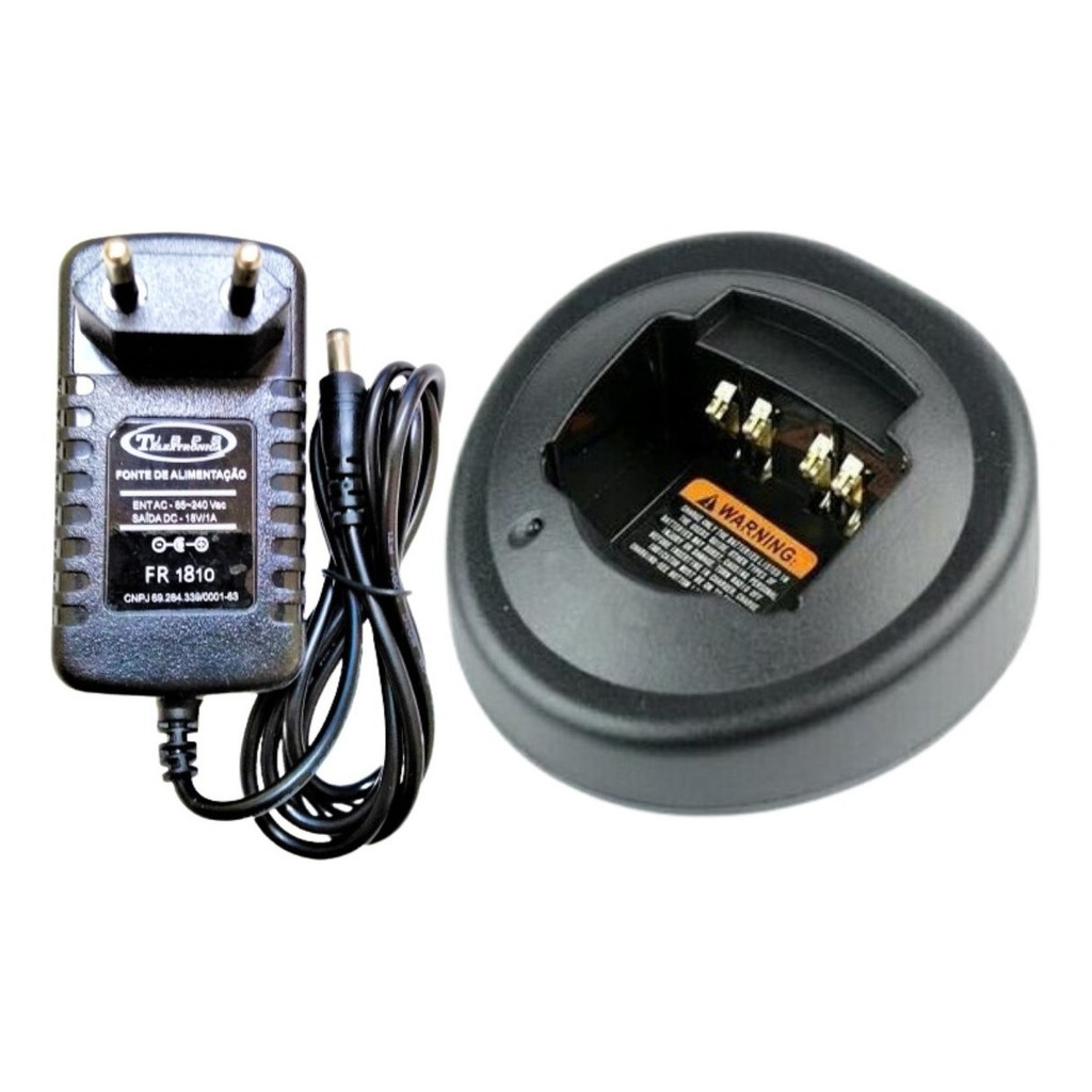 Fonte E Base Carregador Comapartivel Motorola Radio Pró5150