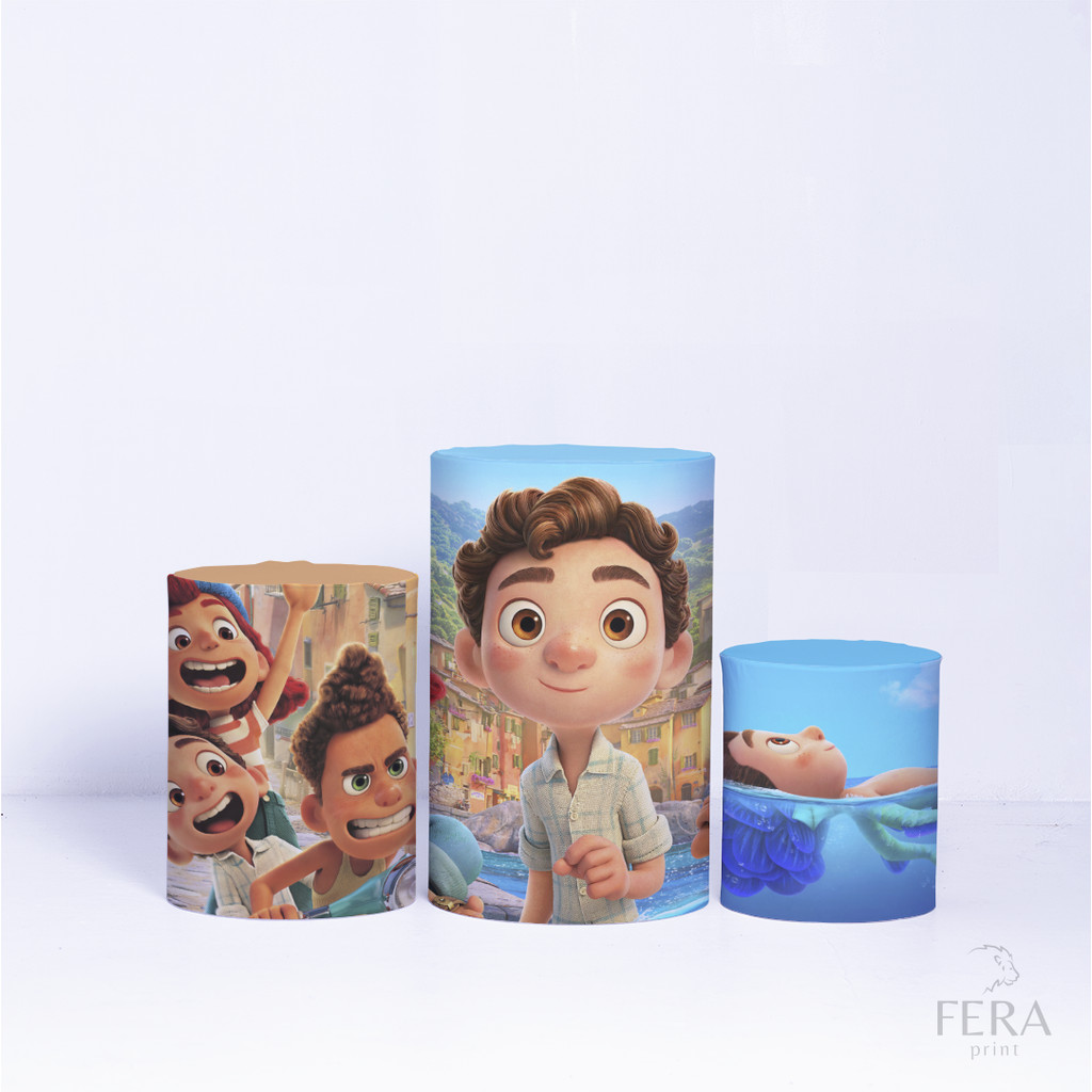 Trio de Capa Cilindro para Festa Infantil Veste Fácil C/elástico Luca
