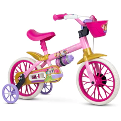 Bicicleta Infantil Nathor Aro 12 Menina PRINCESAS DISNEY Criança de 90cm a 1 metro 2 A 5 Anos