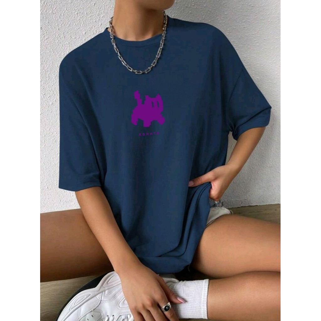 Camiseta Estampada Casual Academia Confortável Estilosa Moderna Life Style Oversize Camiseta