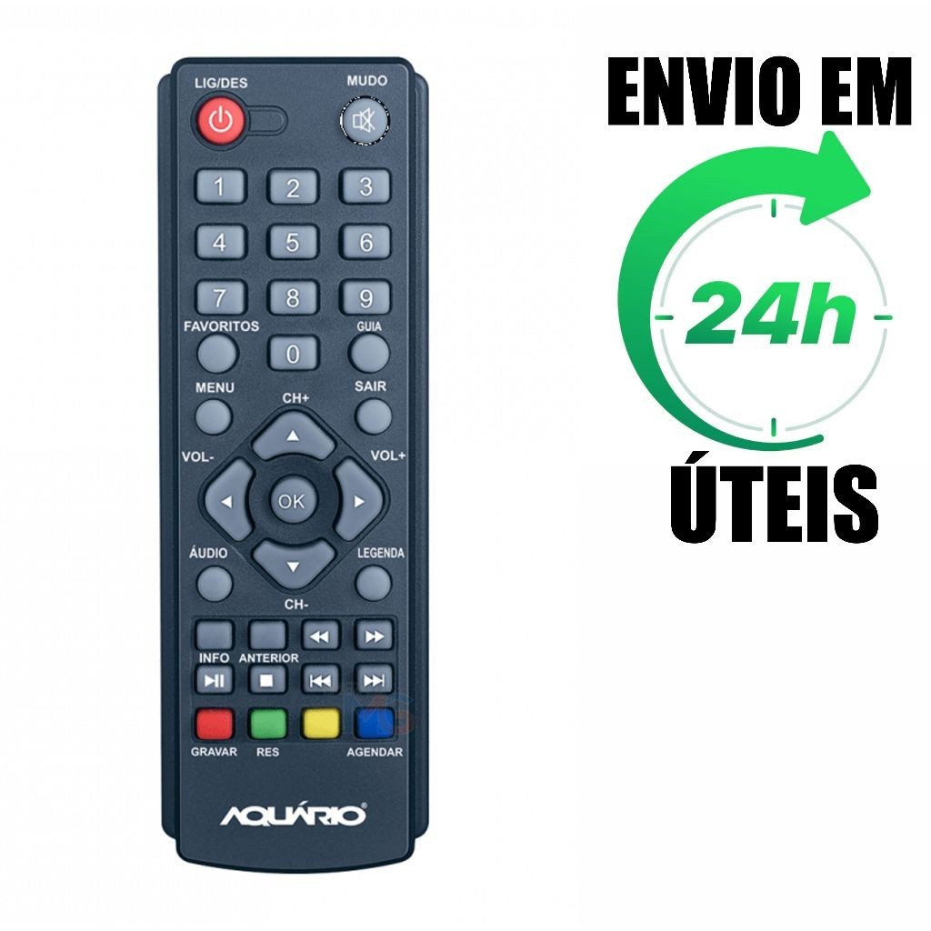 Controle Remoto Para Conversor Digital Aquário DTV-4000