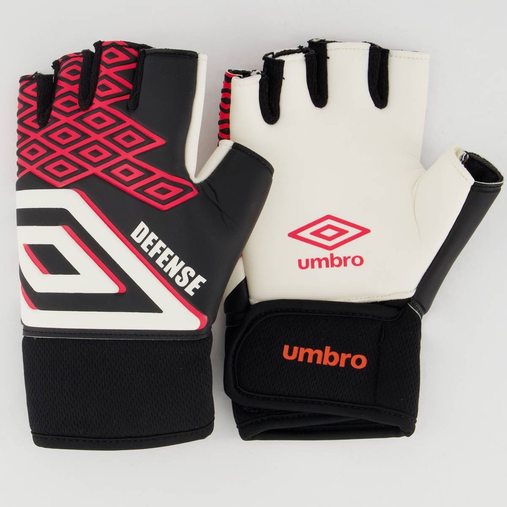Luva Umbro Goleiro Defense Futsal Juvenil Preta em Oferta na Shopee
