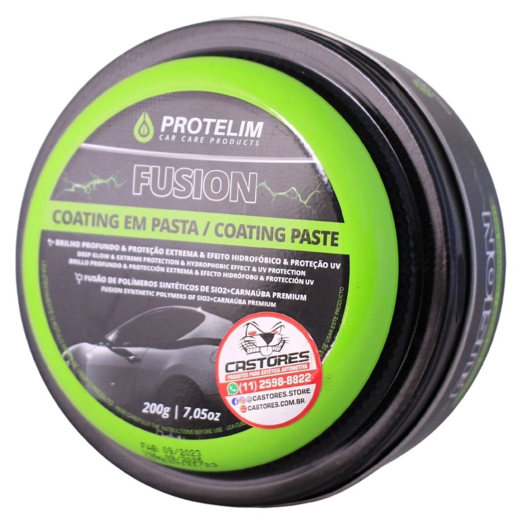 COAT EM PASTA FUSION 200G PROTELIM PROTEÇÃO AUTOMOTICA C/ CARNAÚBA PREMIUM