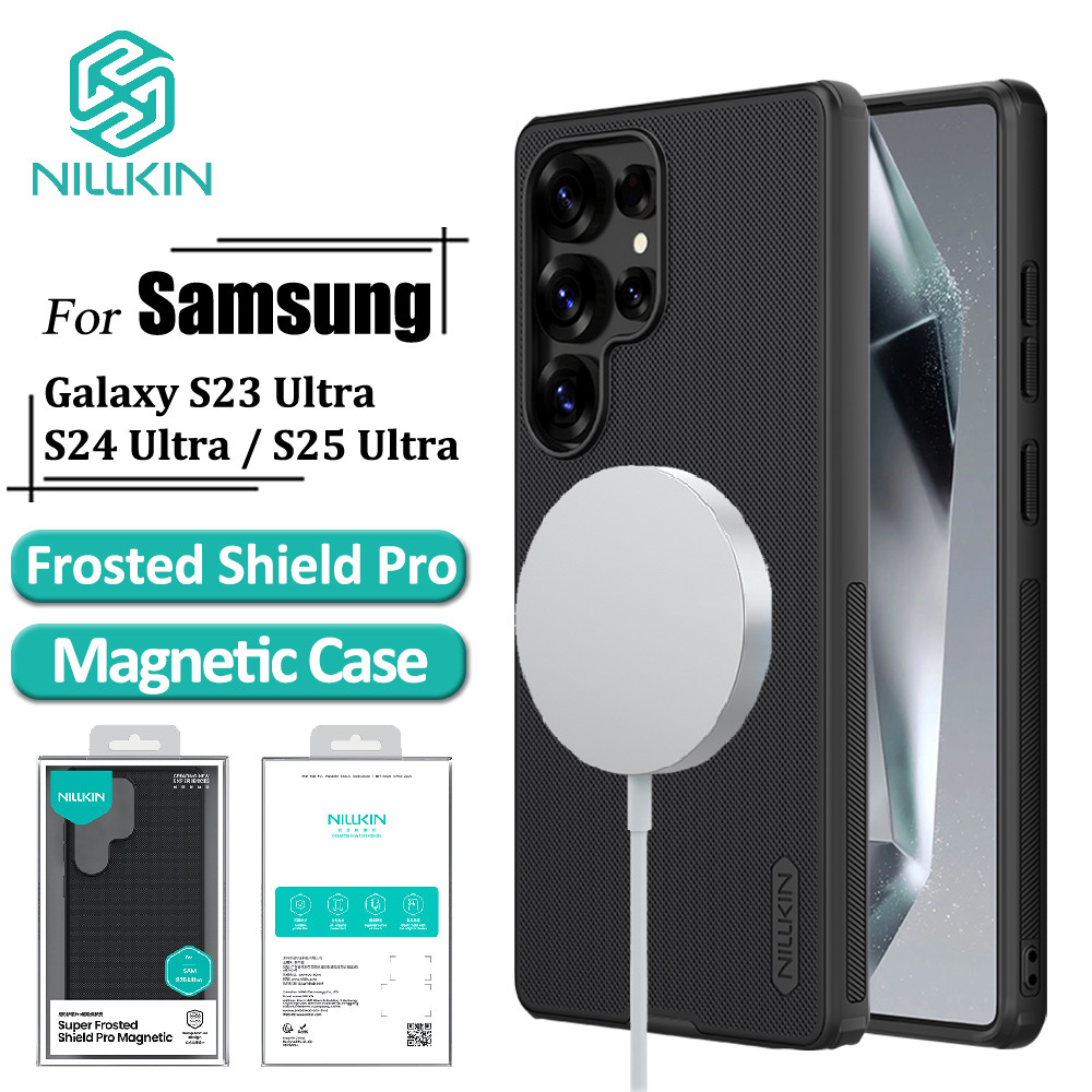 Nillkin Escudo Pro Caso Magnético Para Samsung Galaxy S25 Ultra S24 Ultra S23 Ultra De Telefone Caso em Oferta na Shopee