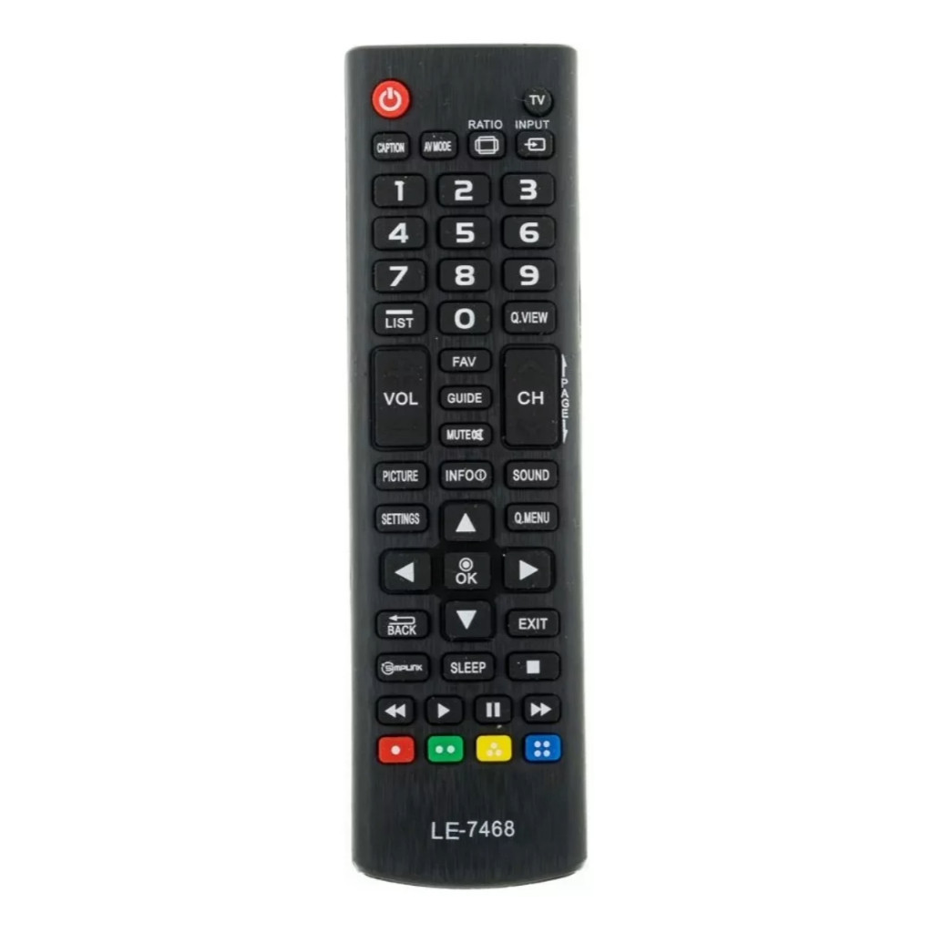 Controle Remoto Para Tv LG Led  Lcd FBG 7468 E 7468 VCA 8057 AKB73715689 AKB74475448 Akb74475411
