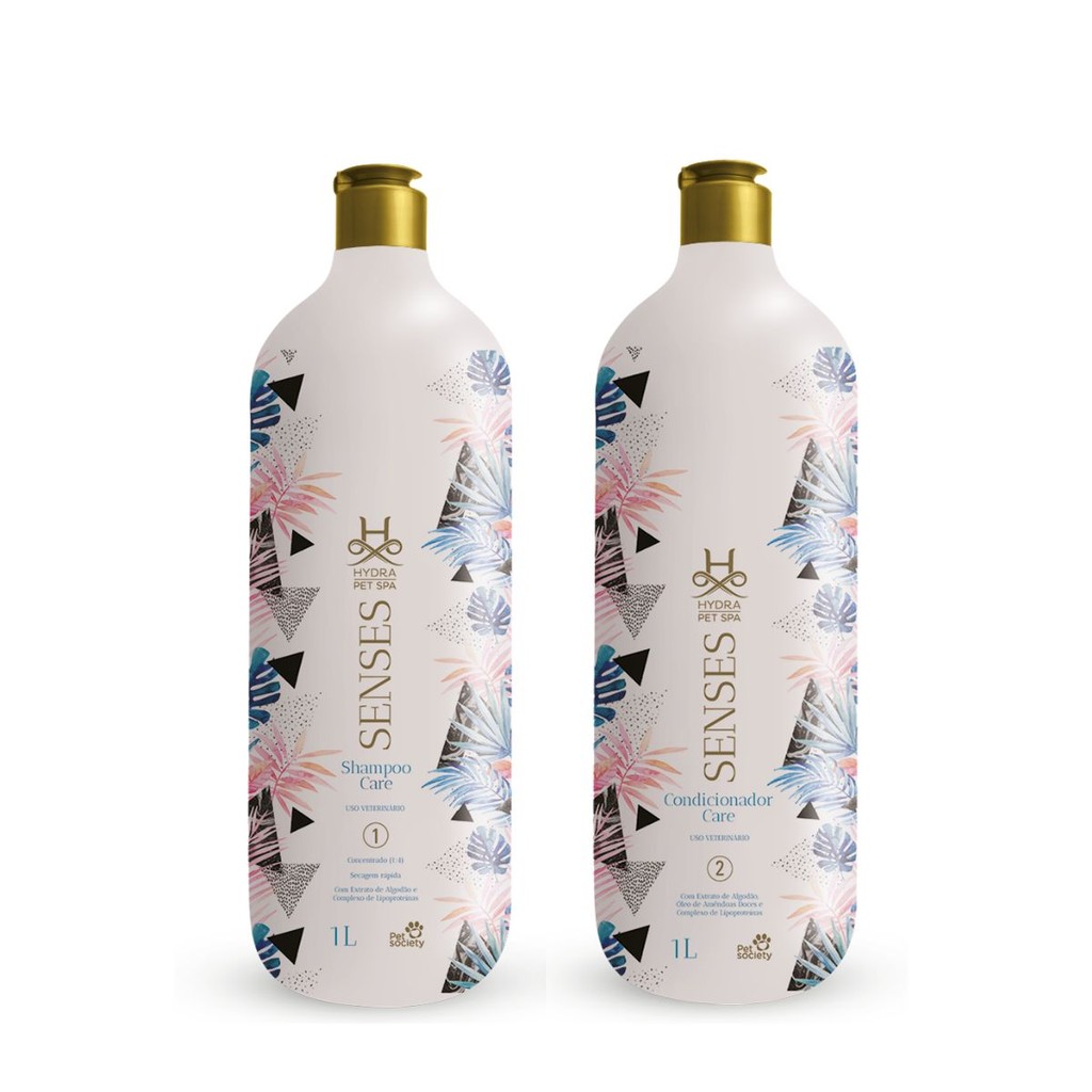 Kit Hydra Pet Spa Senses Shampoo (1:4) e Condicionador Care
