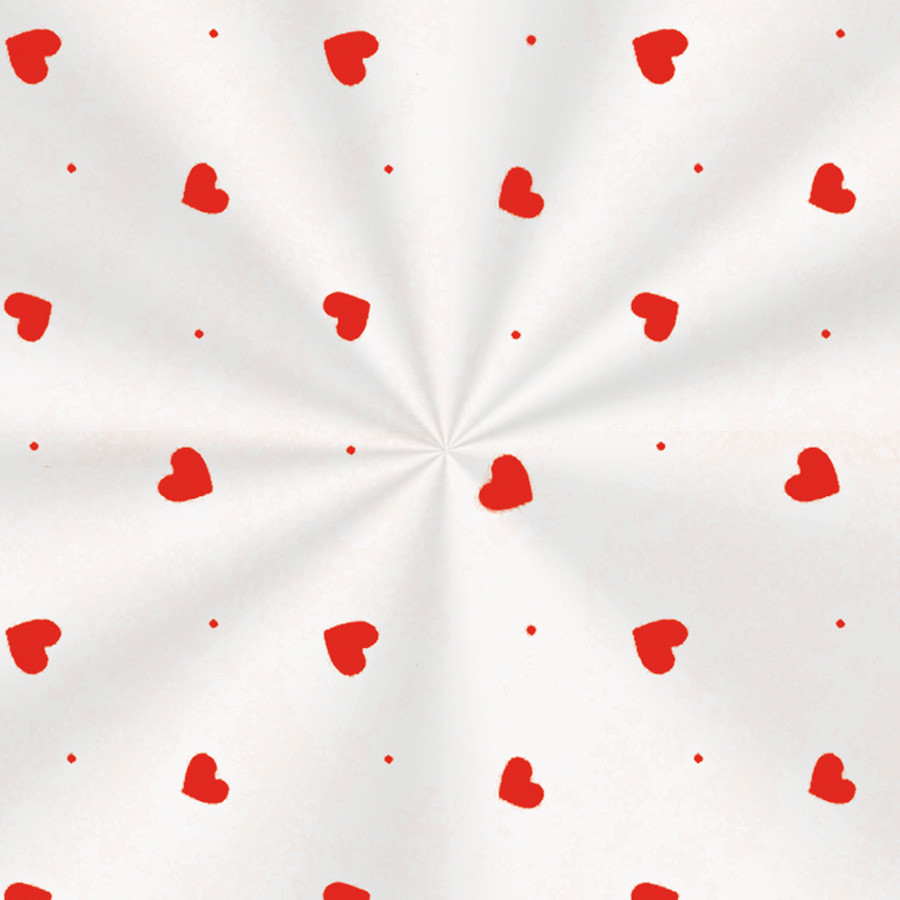 Saco Adesivado Decorado - Love Vermelho - 12x18cm - 100 unidades - Cromus - Rizzo
