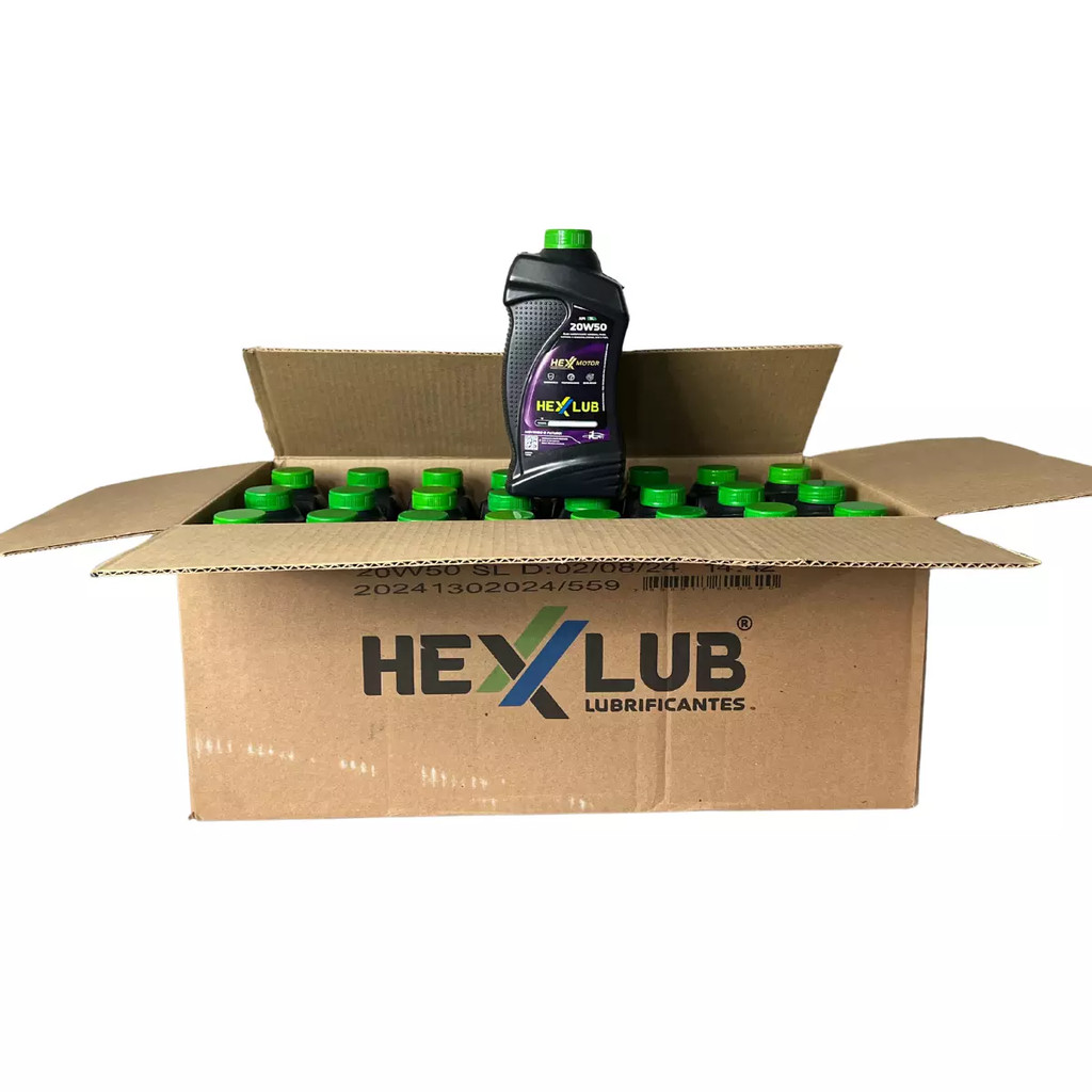 CAIXA DE OLEO HEXXLUB ULTRA 4T 20W50 SL 24 LITROS (24 UNIDADES)