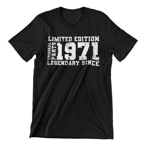 Camiseta Masculina Casual 1971 100% Algodão Camisa