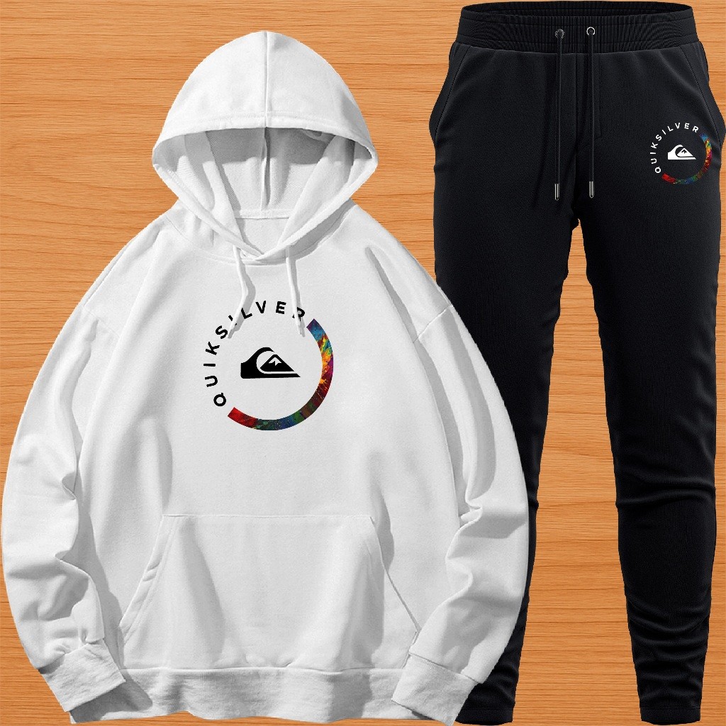 Conjunto Moletom Unissex canguru e Calça Personalizada QS COLORIDO