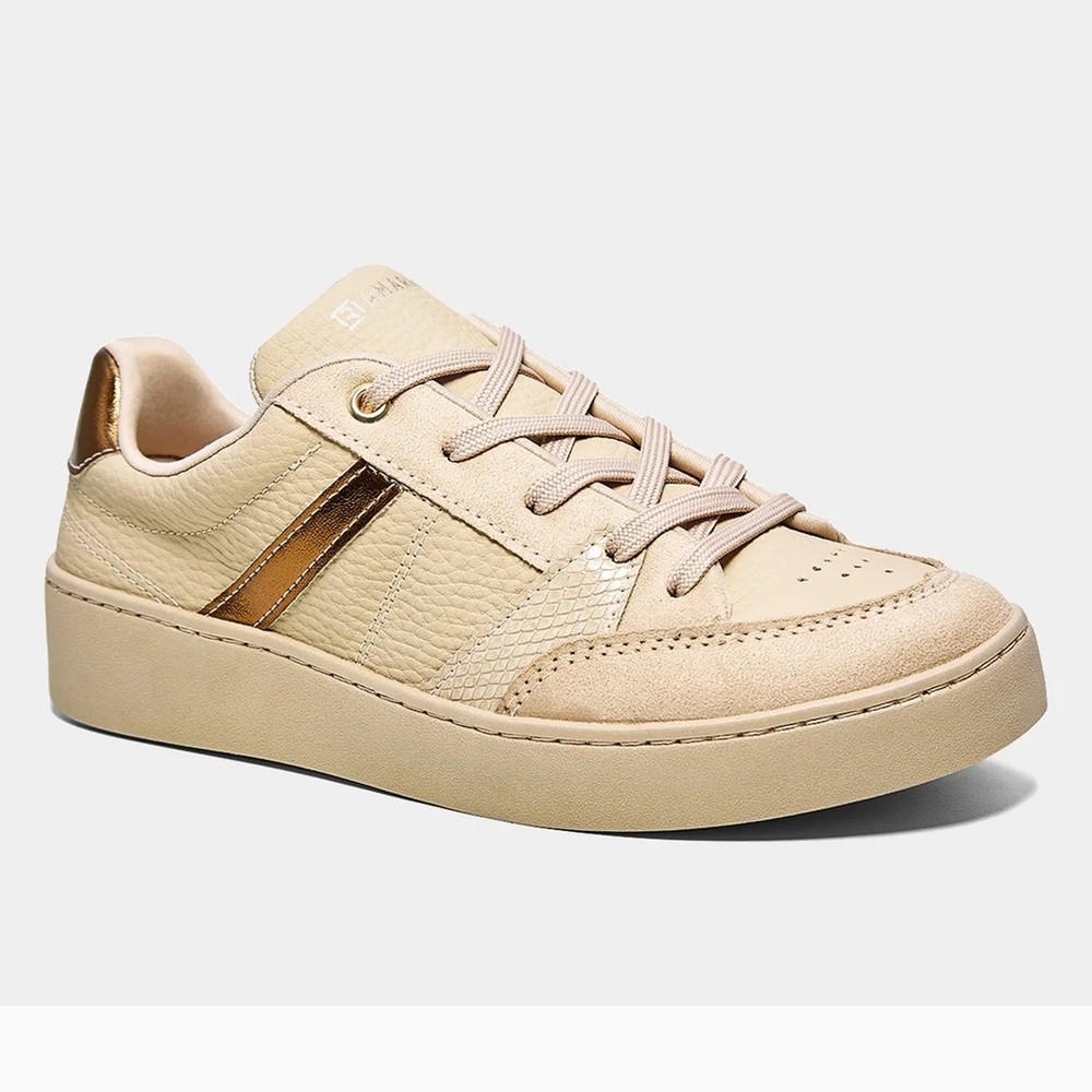 Tênis Ramarim Básico 24-76203 Feminino - Bege em Oferta na Shopee