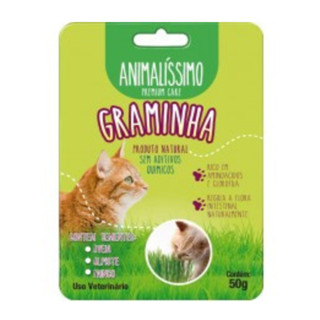 Graminha Natural para Gatos 50g Digestão Bola de Pelos Regula Flora Intestinal em Oferta na Shopee