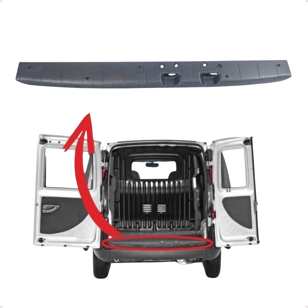 Moldura Acabamento Porta Malas Fiat Doblo 2009/2021