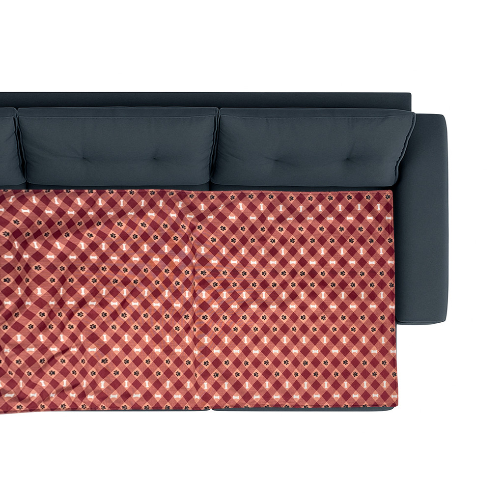 Manta Protetora Para Cama e Sofá Zoola Pet Xadrez - Cama King - 225 cm x 67 cm Cachorro Gato Xixi